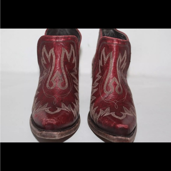 Ariat Women Weathered Red Dixon Ankle Boots Sz 7.5 - Picture 4 of 4